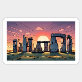 Stonehenge Sunrise Sticker